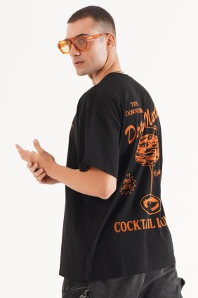 Erkek Dirty Martini Siyah T-shirt
