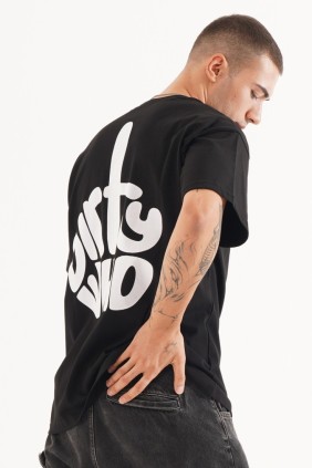 Erkek Finger Siyah T-shirt