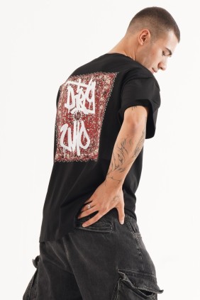 Erkek Kilim Siyah T-shirt