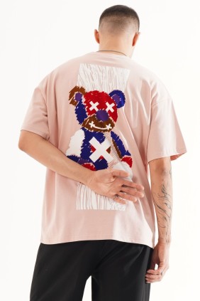 Erkek Teddy Somon T-shirt