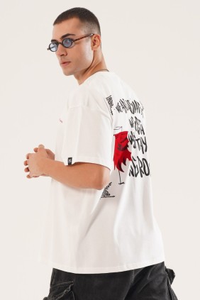 Erkek We Rock Beyaz T-shirt