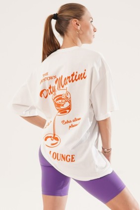 Kadın Dirty Martini Beyaz T-shirt