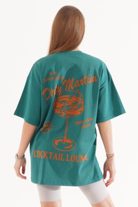 Kadın Dirty Martini Yeşil T-shirt