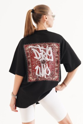 Kadın Kilim Siyah T-shirt