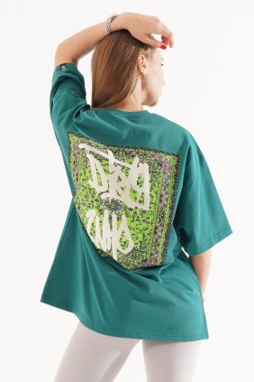 Kadın Kilim Yeşil T-shirt